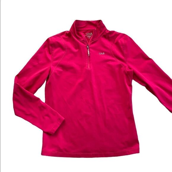 LOLE Athletic Dark Pink Quarter Zip Pullover Performance Top Size Medium - Picture 1 of 6